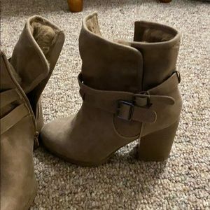 Tan ankle boots